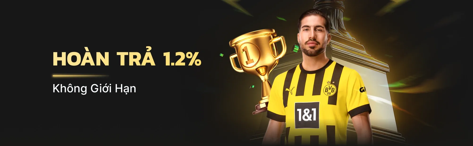 Banner khuyến mãi thưởng nạp lại we1win